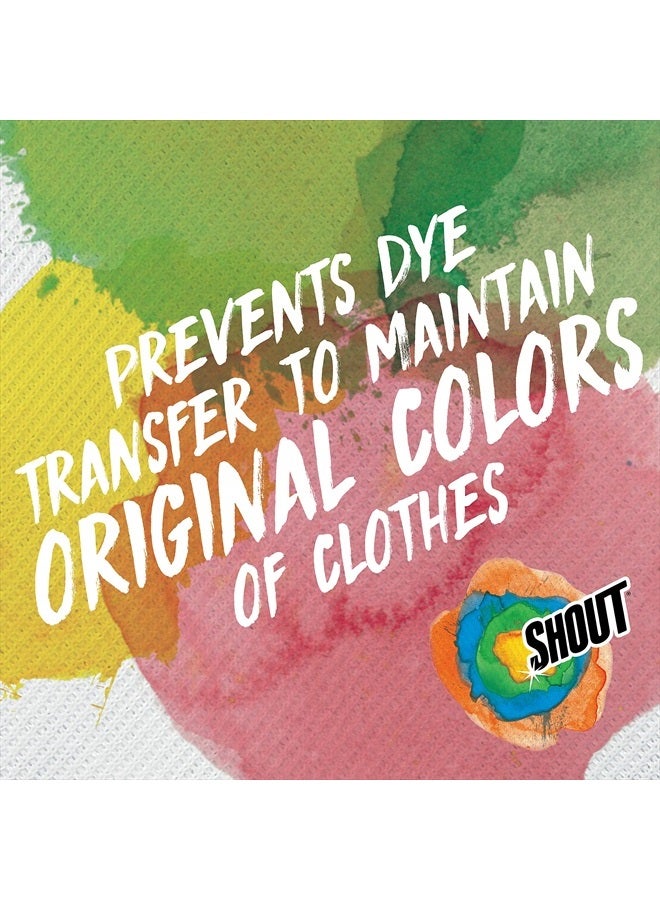 Shout أوراق شوت لالتقاط الألوان للغسيل، تسمح بالغسلات المختلطة، تمنع تسرب الألوان، وتحافظ على اللون الأصلي للملابس، 72 عدداً - عبوة من 2 (144 ورقة إجمالية) - Image 2