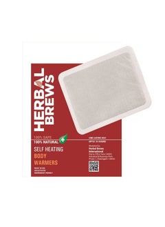 HERBAL BREWS Body Warmers Heat Pouch Self Heating Warmer Body Warmer Pouch Long Lasting Natural Safe And Odorless Single Use Air Activated Heat Packs For Body Up To 10 Hours Of Heat 5 Pcs  - Image 1