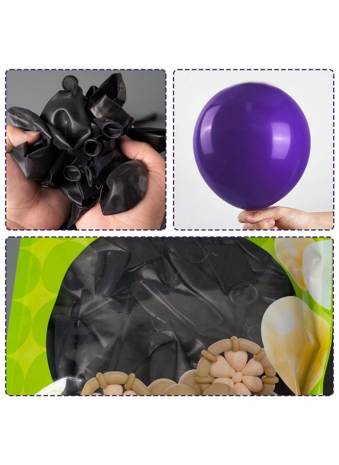 PartyWoo Royal Purple Balloons 80 Pcs Purple Balloons Different Sizes Pack Of 5 Inch And 12 Inch Dark Purple Balloons For Balloon Garland Arch As Birthday Decorations Wedding Decorations Purpley16  - Image 4