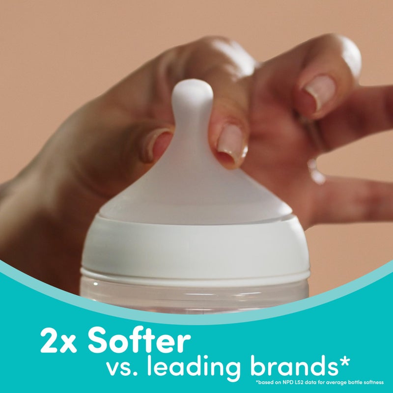 NUK Perfect Match Slow Flow Soft Silicone Nipple with Anti-Colic Vent, 2 Pack, BPA Free - Image 3