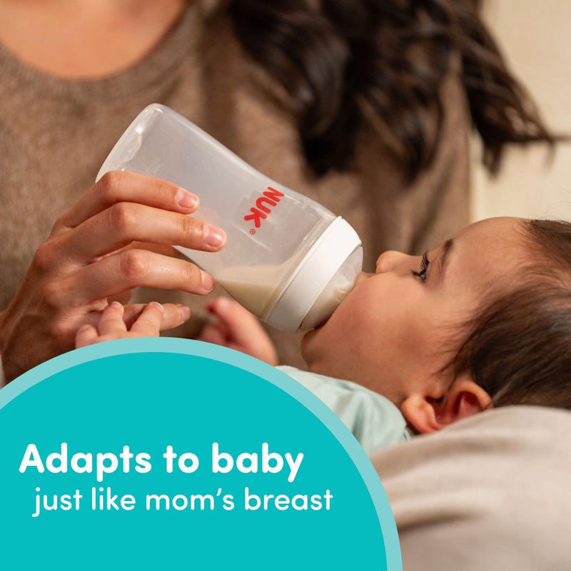 NUK Perfect Match Slow Flow Soft Silicone Nipple with Anti-Colic Vent, 2 Pack, BPA Free - Image 2