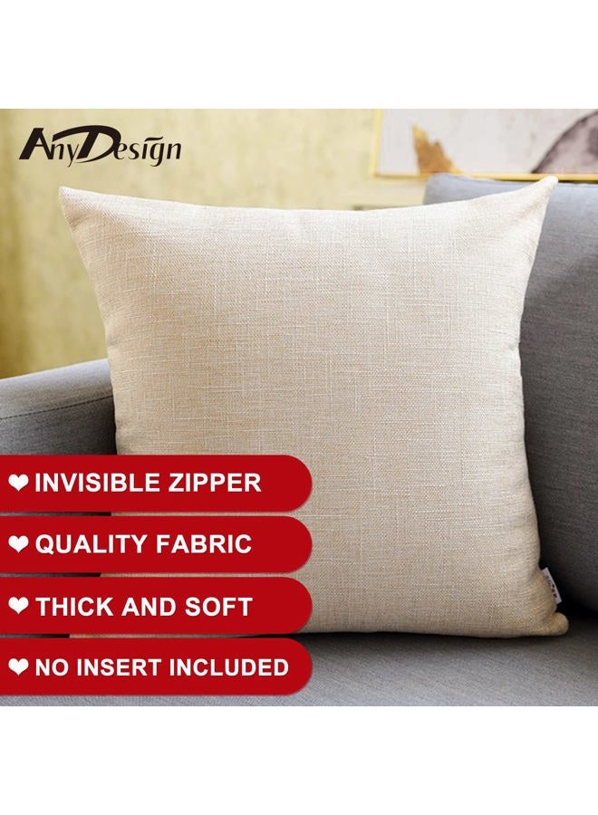 AnyDesign Vintage Valentine's Day Pillow Covers 18 x 18 Inch Retro Angels Throw Pillow Case Decorative Cushion Cover for Sofa Couch Wedding Anniversary Home, Set of 4 - Image 3