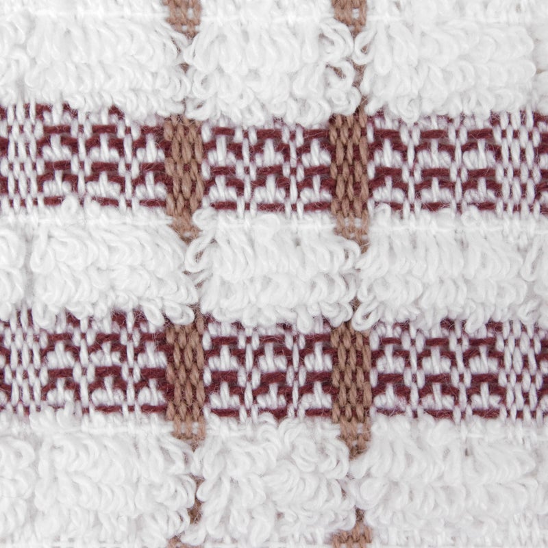 Ritz Royale Collection 100% Combed Terry Cotton, Highly Absorbent, Oversized Kitchen Towel Set, 28" x 18", 2-Pack, Checked, Mocha Brown - Image 3