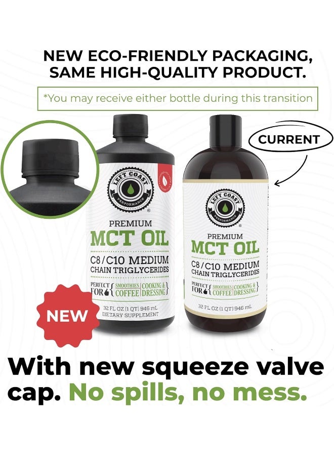 Left Coast Performance Mct Oil Keto Derived Only From Sustainable Coconuts. C8 And C10. Keto Diet | Paleo Friendly. Triple Filtered. Each Batch Is Independently Tested (32Oz) - Image 2