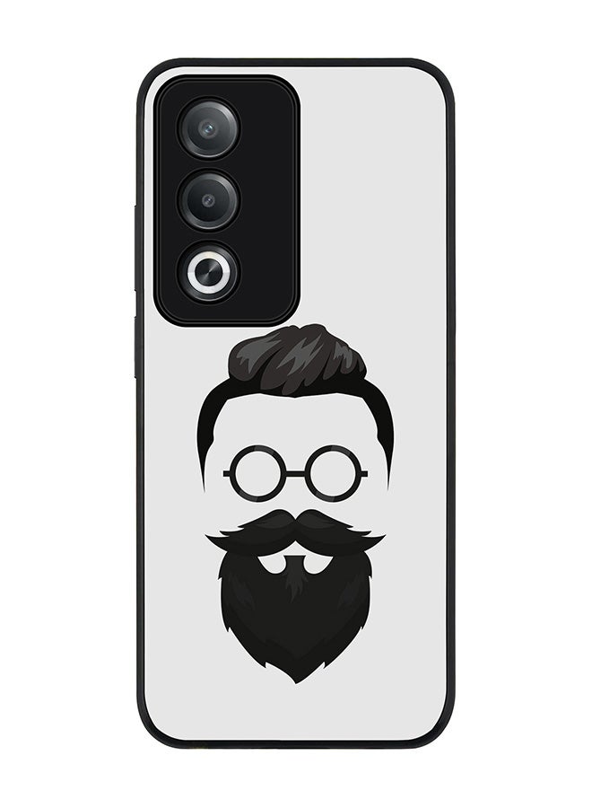 Stylizedd For Oppo A3 Pro / A80 Case,Slim fit Camera Protection, Shockproof Thin Phone cover - Beard Hipster - Image 1
