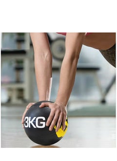 Generic Rubber Medicine Ball for Core Strength and Crossfit Workouts, 3KG  - Image 3