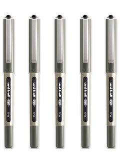 Uniball Uni-Ball Eye Fine Rollerball Pen 0.7 Mm Line Ub-157 Black Pack Of 5  - Image 1
