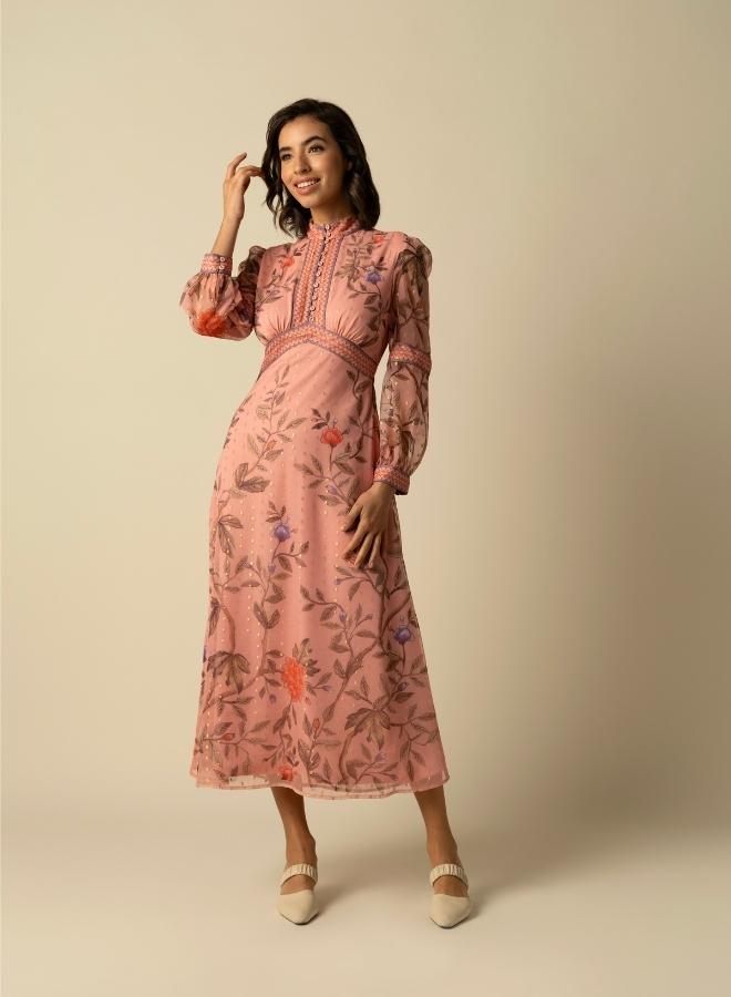 Raishma Elizabeth Pink Dress - Image 1