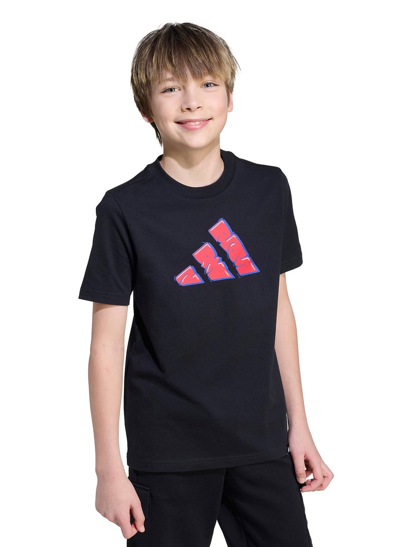 Adidas Youth Graffiti Graphic T-Shirt  - Image 1