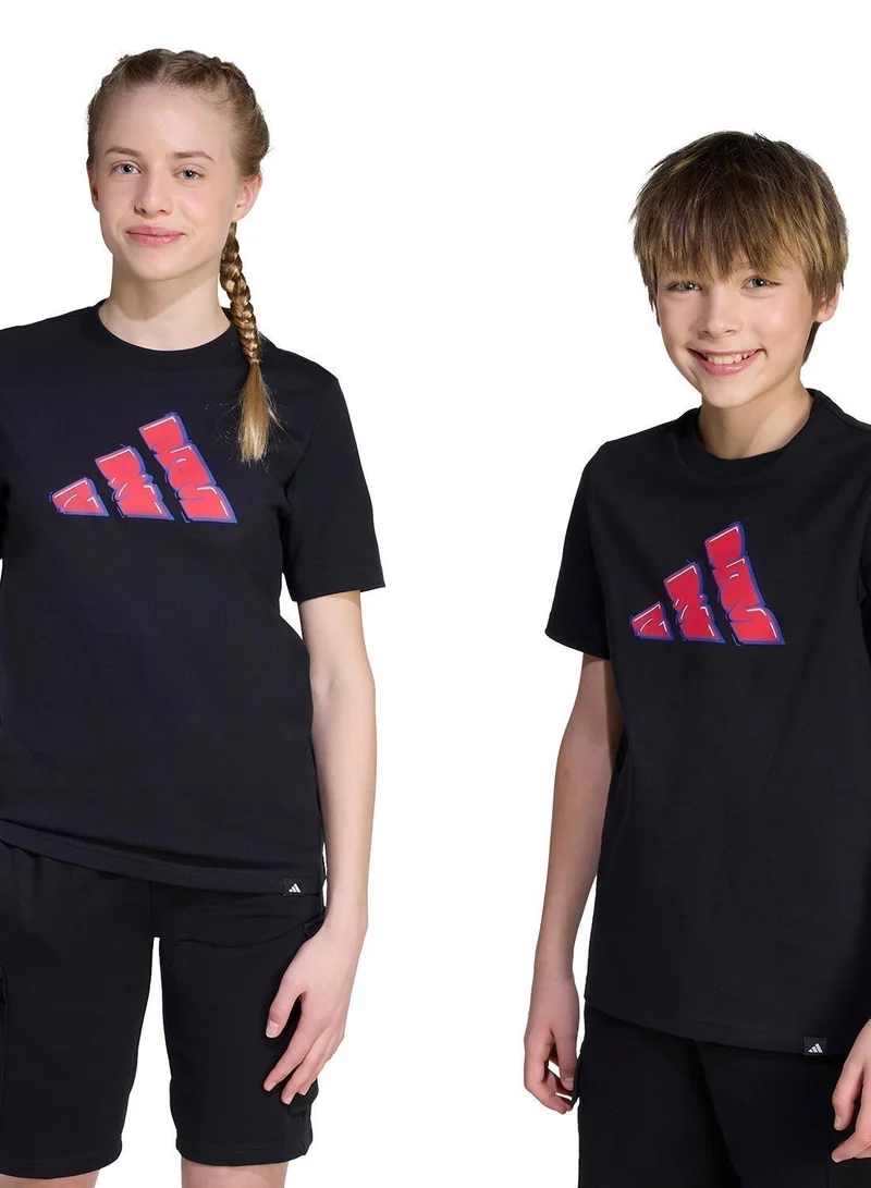 Adidas Youth Graffiti Graphic T-Shirt