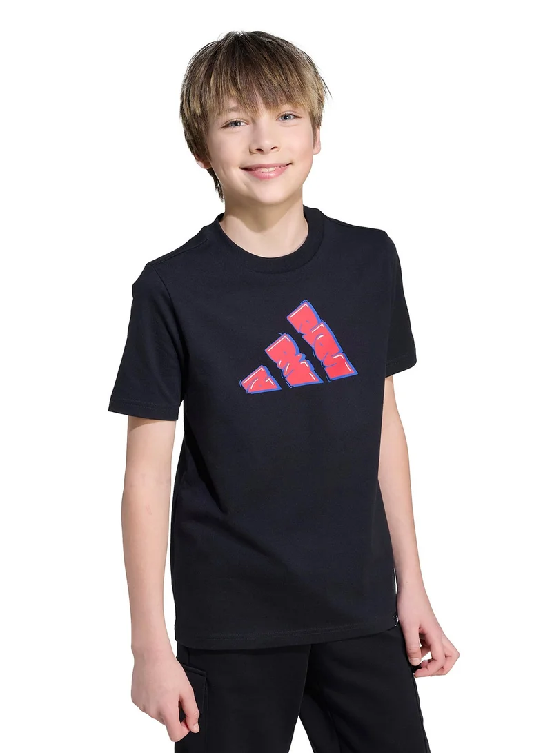 اديداس تيشيرت جرافيتي شبابي