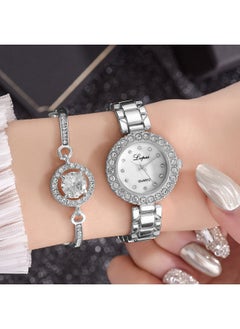 LVPAI Luxury Ladies Watch Iced Out Watch with Quartz Movement Crystal Diamond Classic Fashion Romantic and Jewelry Cuff Bracelet Set - pzsku/Z3E24F0E285E9D911EBDFZ/45/_/1691311931/1ca912c0-ec18-435a-aa35-77de165d79c7