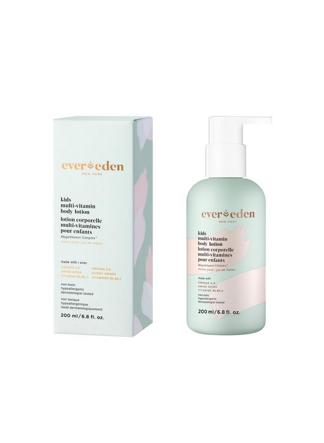 Evereden Evereden Kids Multi-Vitamin Body Lotion (6.8 fl.oz., Melon Juice): Gentle & Non-Toxic Moisturizing Kids Lotion | Nourishing & Protective Lotion for Kids  - Image 1