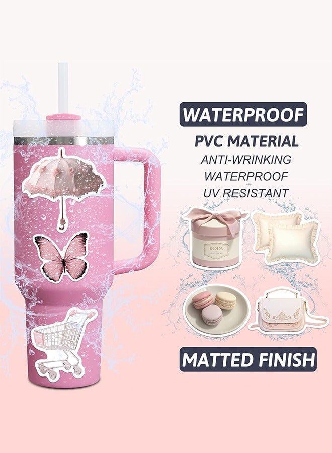 JoyousSto 50 Pcs Pink Gentle Ballet Girl Style DIY Stickers, Students Prize Suitable for laptops,Phone, Water Bottles, Skateboards, suitcases, Guitar etc, Cute Stickers for Children, Girl and Teenagers - Image 3