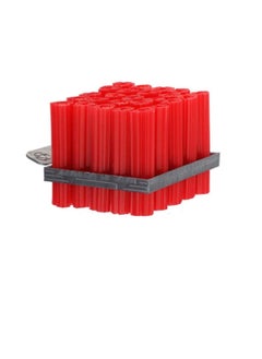 Perfect Perfect Expandet Fischer Plug Nylon Column Expansion Screw Anchor Plug Wall Plugs Drywall Fischer Plugs Pack of 100 Nos 6mm 2Inch Red  - Image 1