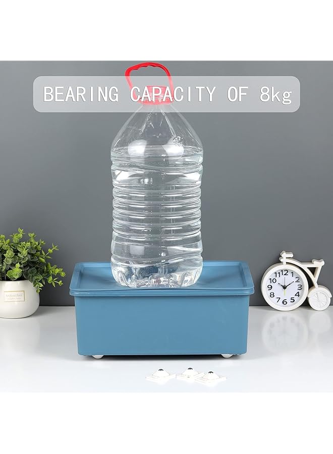 erorex 24 Pcs Mini Self Adhesive Caster Wheels Mini Swivel Wheels 360 Degree Rotation Small Caster Wheels With Stainless Steel Roller Ball Suitable For Box Trash Bin Small Furniture Cabinet - Image 3