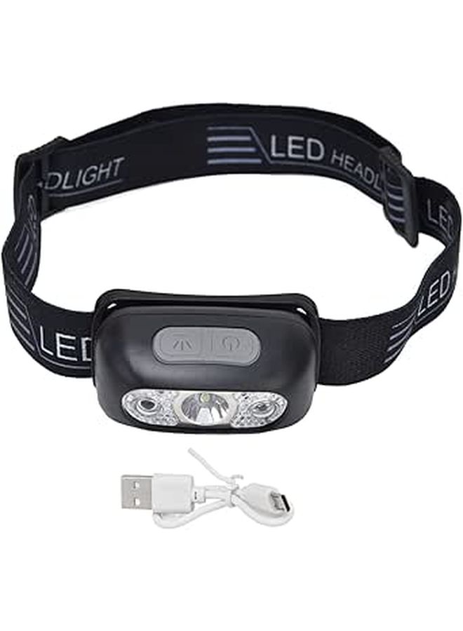 مصباح أمامي LED قابل لإعادة الشحن عبر USB من GLOGLOW، مزود بمستشعر حركة ومقاوم للمطر، مناسب للتخييم - Image 1