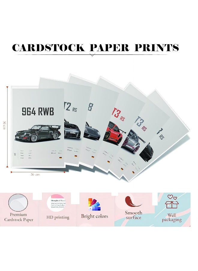 Home Trove Dujoi Car Poster 911 GT3RS Posters Racing Car Wall Art Vintage Car Posters For Men Car Art Prints 911 Coated Paper Cardstock Prints - Image 4