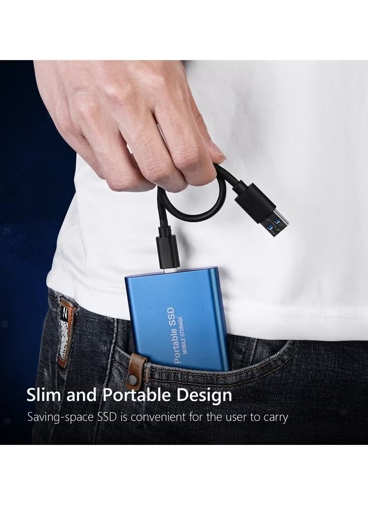 Generic - Portable SSD 2TB Shockproof Mobile Solid State Drive Type-c Data Storage and Transfer - Image 1