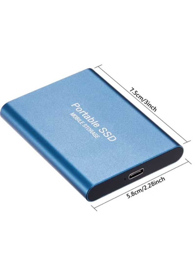 Generic - Portable SSD 2TB Shockproof Mobile Solid State Drive Type-c Data Storage and Transfer - Image 1
