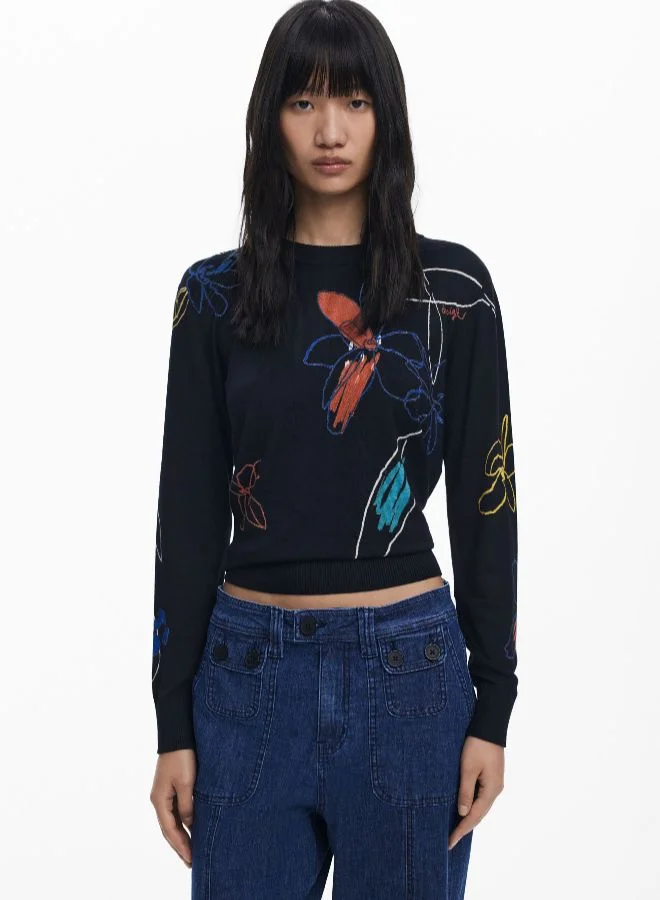 DESIGUAL Blue Jogger Jeans With Cuffs for Women | Best Price UAE
