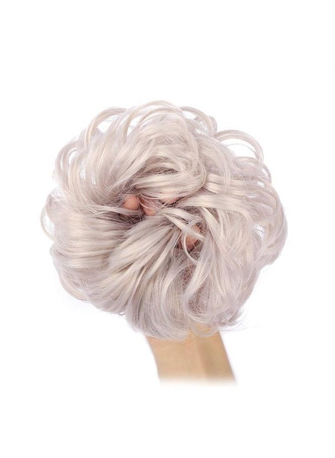 MORICA 1PCS Messy Hair Bun Hair Scrunchies Extension Curly Wavy Messy Synthetic Chignon for Women Updo Hairpiece  - Image 5