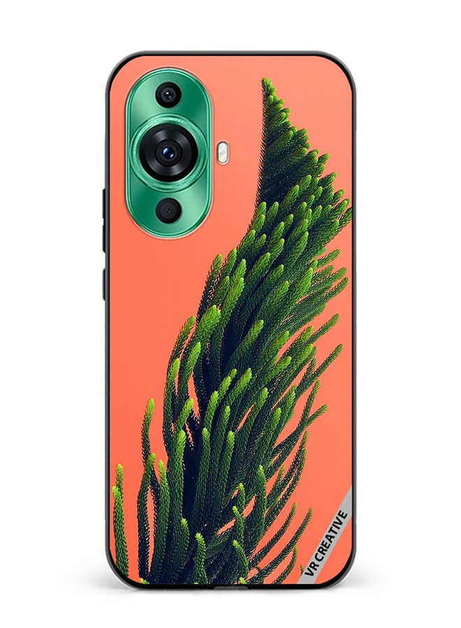 VR CREATIVE Protective Case Cover For Huawei nova 11 Green Leafs Plant Poster Design Multicolour - Image 1