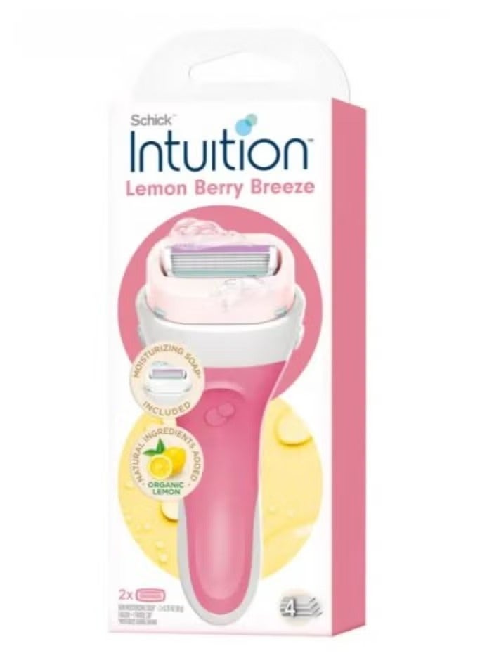 Schick Intuition Lemon Berry Breeze Razors for Women