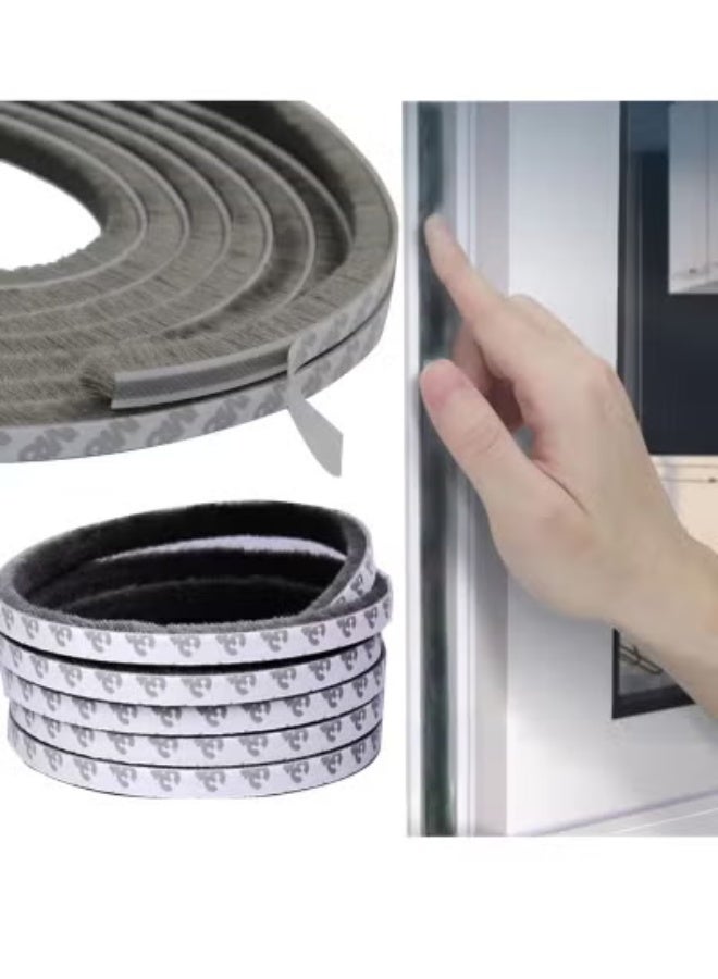Self Adhesive Seal Strip Weatherstrip  for Windows and Doors House Soundproofing Windproof Dustproof Stronger Stickiness 9MM Wide 9MM Thick (10M) - Image 1