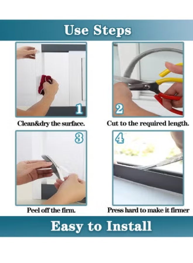 Self Adhesive Seal Strip Weatherstrip  for Windows and Doors House Soundproofing Windproof Dustproof Stronger Stickiness 9MM Wide 9MM Thick (10M) - Image 5