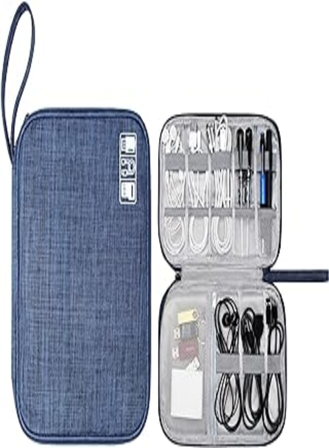 CILLA Electronic Organizer Small Travel Cable Organizer Portable Waterproof Storage Bag for Charger, Cord, USB, Power Bank, Earphone, SD Card, Great for Traveling