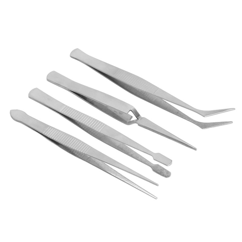 Long Sewing Machine Tweezers: Heavy Duty Stainless Steel Non Magnetic Rust Resistant - Flexible Serrated Curved Tip Long Tweezers for Narrow Spaces, Sewing Machine Threading, Electronic Component Hand - Image 2