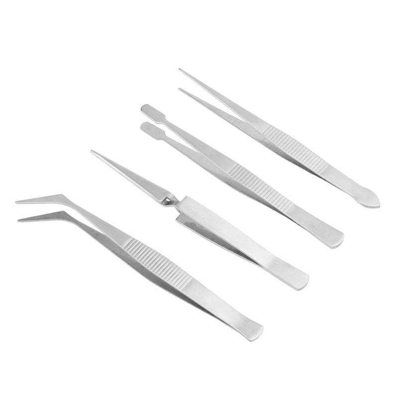 Long Sewing Machine Tweezers: Heavy Duty Stainless Steel Non Magnetic Rust Resistant - Flexible Serrated Curved Tip Long Tweezers for Narrow Spaces, Sewing Machine Threading, Electronic Component Hand - Image 5