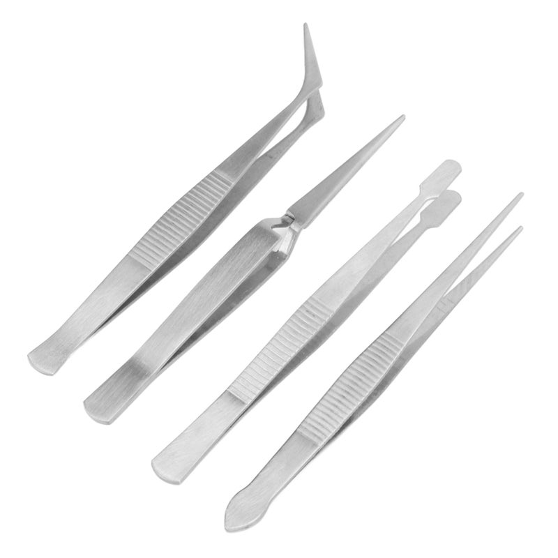Long Sewing Machine Tweezers: Heavy Duty Stainless Steel Non Magnetic Rust Resistant - Flexible Serrated Curved Tip Long Tweezers for Narrow Spaces, Sewing Machine Threading, Electronic Component Hand - Image 3