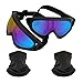 LJDJ Motorcycle Goggles2 Pack Dirt Bike ATV Motocross AntiUV Adjustable Riding Offroad Protective with 2 Pack Neck Breathable Bandana Mask for Men Women Kids Youth Adult - Image 2