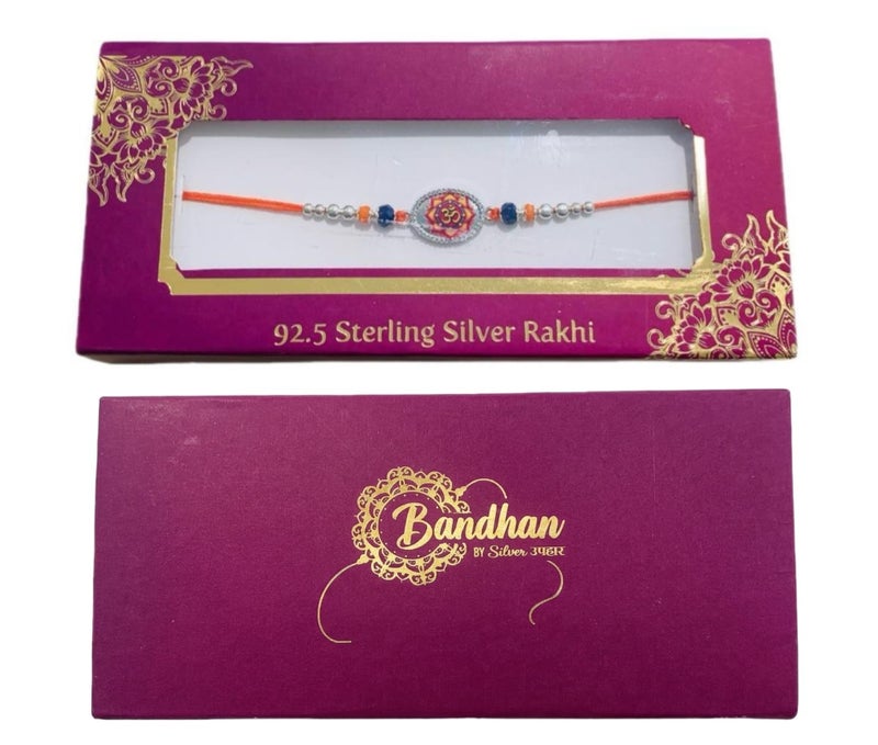 BANDHAN 925 SILVER RAKHI KHUSHBOO JEWELES - Image 2