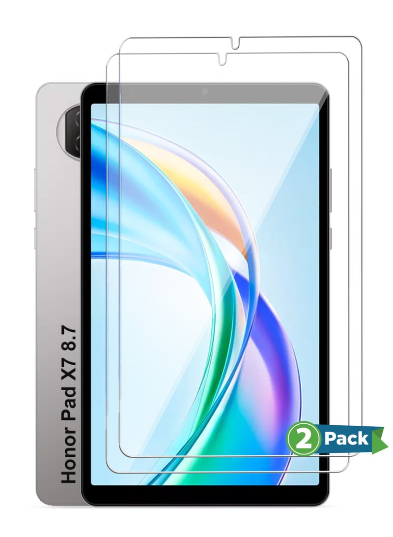 Honor Pad X7 8.7 Screen Protector 2-Pack,HD Clarity Tempered Glass Screen Protector Film Scratch Resistant Bubble Free, High Transparency, Delicate Touch Screen Protector For Honor Pad X7 8.7 - Image 1