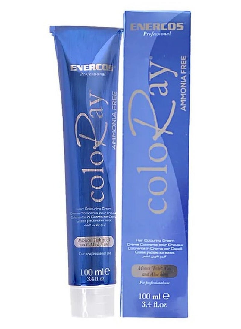 Enercos Professional Coloray Ammonia-Free Permanent Hair Color – Rich Blue Black, 100ml for Vibrant, Long-Lasting Shine and Silky Smooth Finish - Image 1