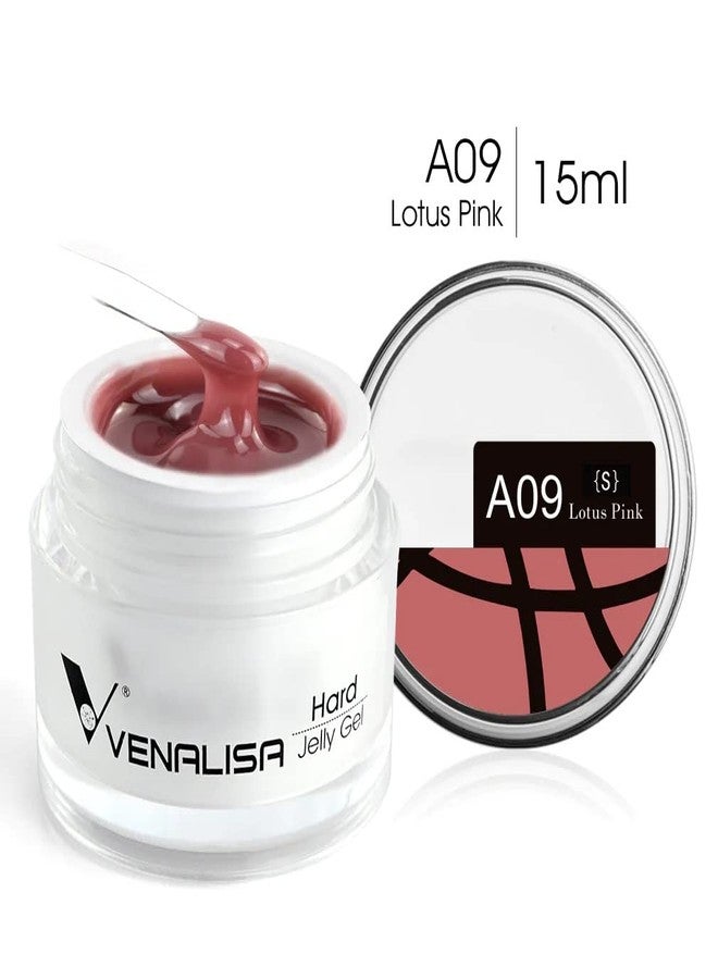 VENALISA Lotus Pink Color Builder Gel for Nails Extension-15ml Hard Jelly Gel Strengthen Nail Extension French Nail DIY design (A09) - Image 2