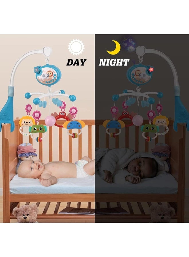 Baby Crib Mobile Toy for Crib with Music and Lights, Remote,Moon and Star Projection, Baby Crib Toys for Boys Girls - Image 5