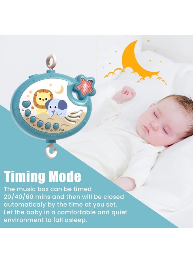 Baby Crib Mobile Toy for Crib with Music and Lights, Remote,Moon and Star Projection, Baby Crib Toys for Boys Girls - Image 4