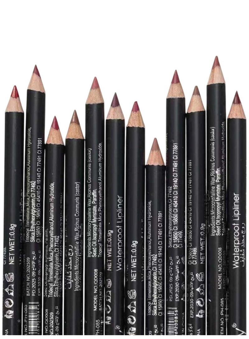 كيه دابليو كيه محدد شفاه احترافي 12 لونًا متنوعًا تمنحك تحديدًا دقيقًا وثباتًا يدوم طوال اليوم. - Image 2