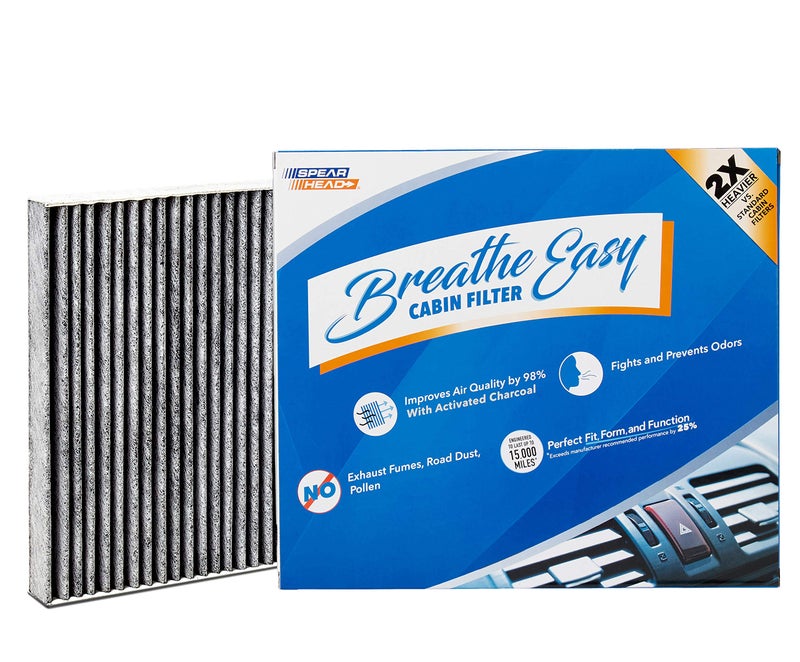 Spearhead Odor Defense Breathe Easy AC & Heater Cabin Filter | Fits Various 2009-2024 Acura/Honda Like OEM | Up to 25% Longer Lasting w/Activated Carbon (BE-182) - Image 1