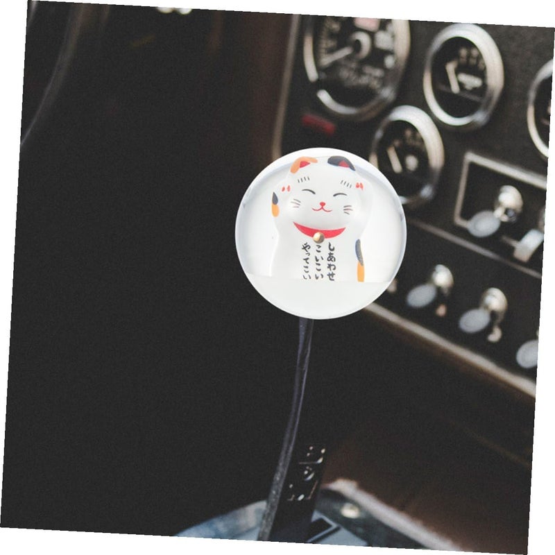 MAGICLULU Manual Car Shift Knob Lucky Cat Gear Shift Lever Stick Handle Head Universal Automotive Interior Accessory for Manual Transmission Vehicles - Image 5
