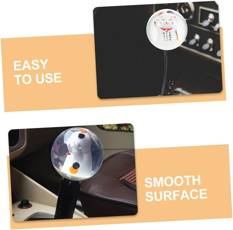 MAGICLULU Manual Car Shift Knob Lucky Cat Gear Shift Lever Stick Handle Head Universal Automotive Interior Accessory for Manual Transmission Vehicles - Image 3