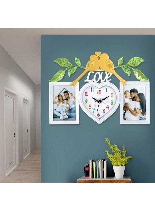 Harbour Analog Latest Stylish New Models Wall Clock with PHOTOFRAMES for Home Living Room Hall Bedroom (Size Height 29 CM X Width 40 CM)- Home Decor Big Size Wall Clock Mz NEQ1 - Image 3