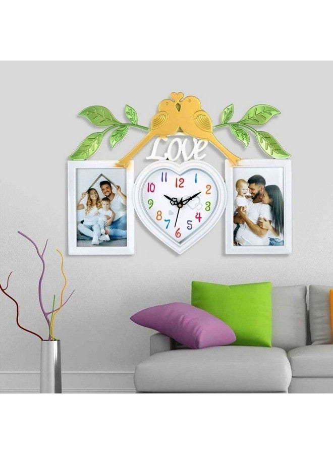 Harbour Analog Latest Stylish New Models Wall Clock with PHOTOFRAMES for Home Living Room Hall Bedroom (Size Height 29 CM X Width 40 CM)- Home Decor Big Size Wall Clock Mz NEQ1 - Image 2