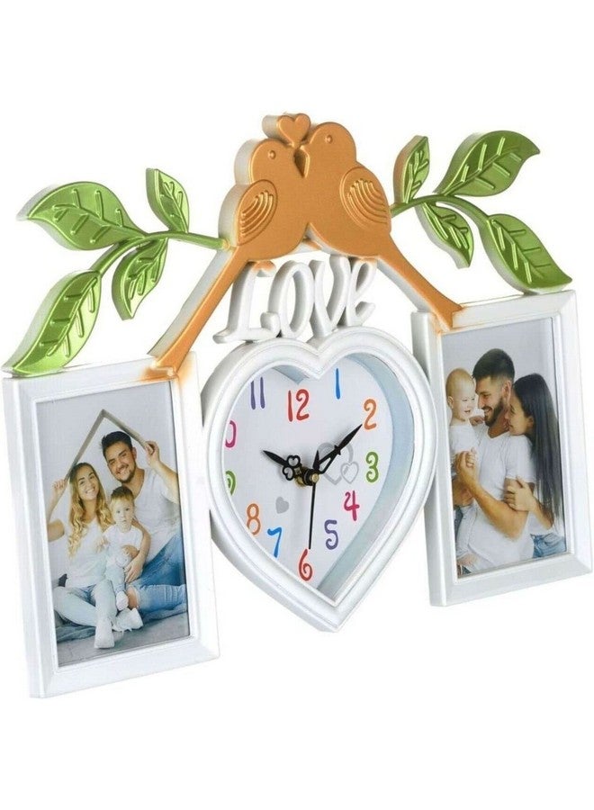 Harbour Analog Latest Stylish New Models Wall Clock with PHOTOFRAMES for Home Living Room Hall Bedroom (Size Height 29 CM X Width 40 CM)- Home Decor Big Size Wall Clock Mz NEQ1 - Image 4