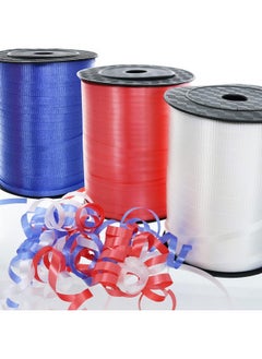 1500-Yard Patriotic Curling Ribbon, Red White Blue Crimped Curling Ribbon 3/16 X 500-Yard Ea. For Balloon Ribbon, Balloon String, Gift - pzsku/Z3E260753418E7143F2E8Z/45/_/1733729688/37f6d553-216e-400f-a755-ad1efe180d97