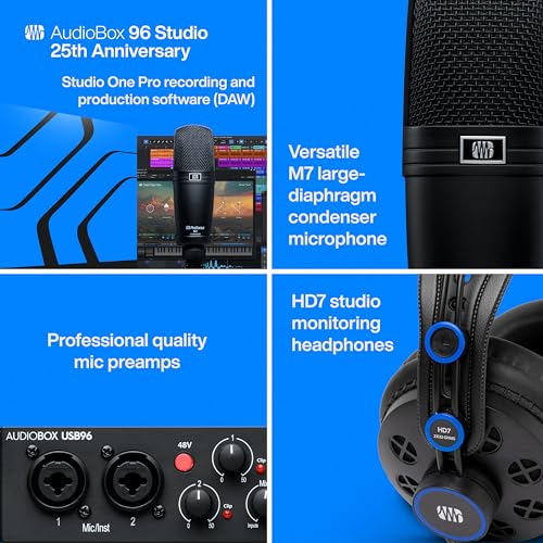 PreSonus AudioBox USB 96 Studio with Studio One Pro Software - Image 4